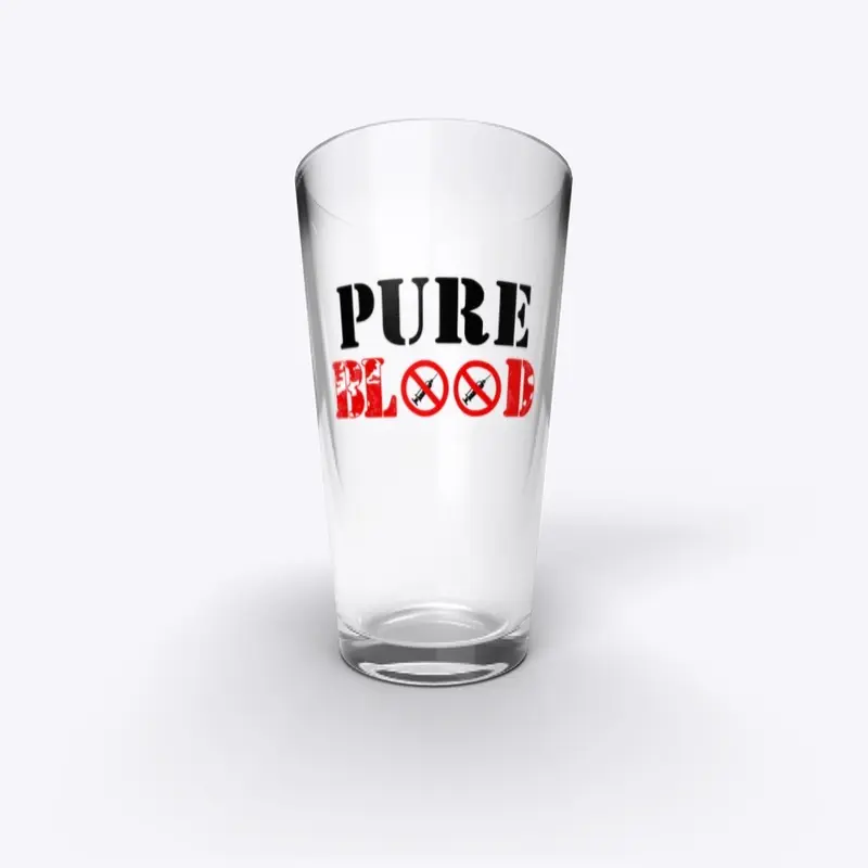 Pure Blood pint glass 